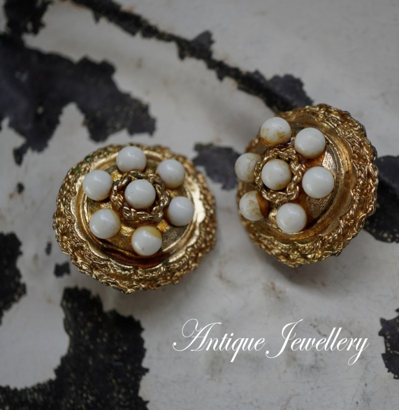 画像1: U.S.A. antique CORO Earrings  アメリカアンティーク コスチュームジュエリー ヴィンテージ イヤリング 1960－80's 
