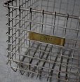 画像1: U.S.A. antique Wire Basket アメリカアンティーク AMERICAN WIRE FORM CO. ナンバータグ付き ワイヤーバスケット 1940-50's  (1)