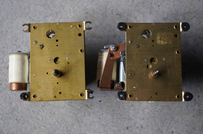 画像5: U.S.A. antique wall clock MOVEMENT PARTS 2pcs アメリカアンティーク 掛け時計 ムーブメント 機械部品 2個セット ジャンク ヴィンテージ 1940-70's