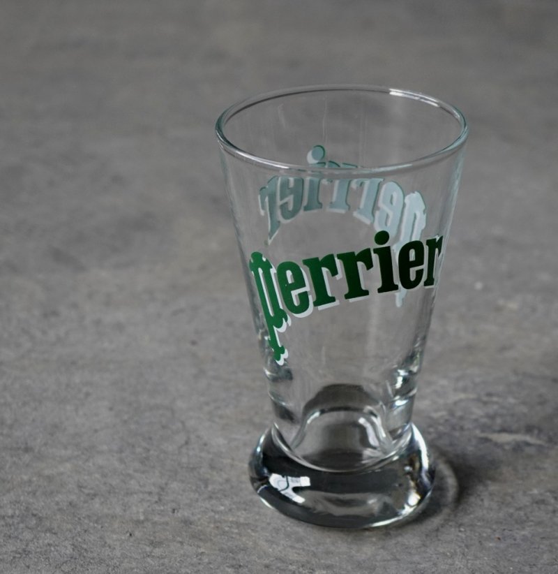 画像1: FRANCE antique PERRIER GLASS (S) フランスアンティーク ペリエ グラス(S) ヴィンテージ 1996's