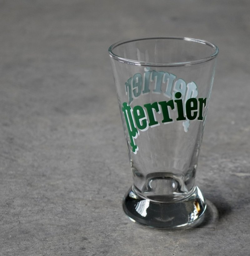 画像1: FRANCE antique PERRIER GLASS (S) フランスアンティーク ペリエ グラス(S) ヴィンテージ 1996's