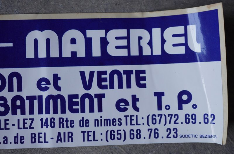 画像4: FRANCE antique  STICKERS LARGE フランス アンティーク ステッカー (大) 48.2cm シール ヴィンテージ 1980-90's