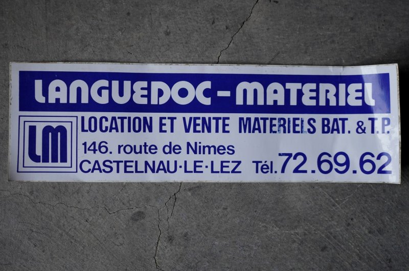 画像2: FRANCE antique  STICKERS LARGE フランス アンティーク ステッカー (大) 47.4cm シール ヴィンテージ 1980-90's