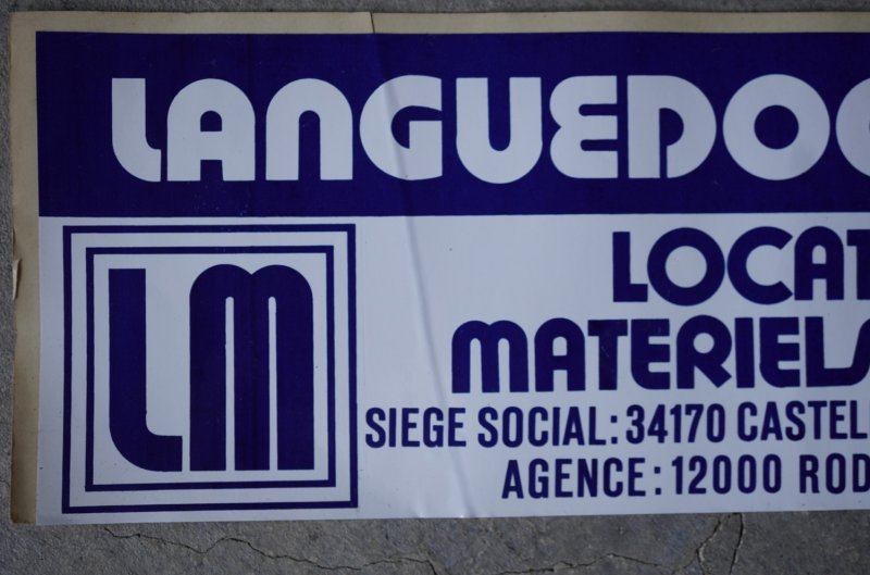 画像3: FRANCE antique  STICKERS LARGE フランス アンティーク ステッカー (大) 48.2cm シール ヴィンテージ 1980-90's