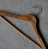U.S.A. antique Advertising Hanger アメリカアンティーク アドバタイジング 広告入 木製ハンガー ヴィンテージ 1940-70's