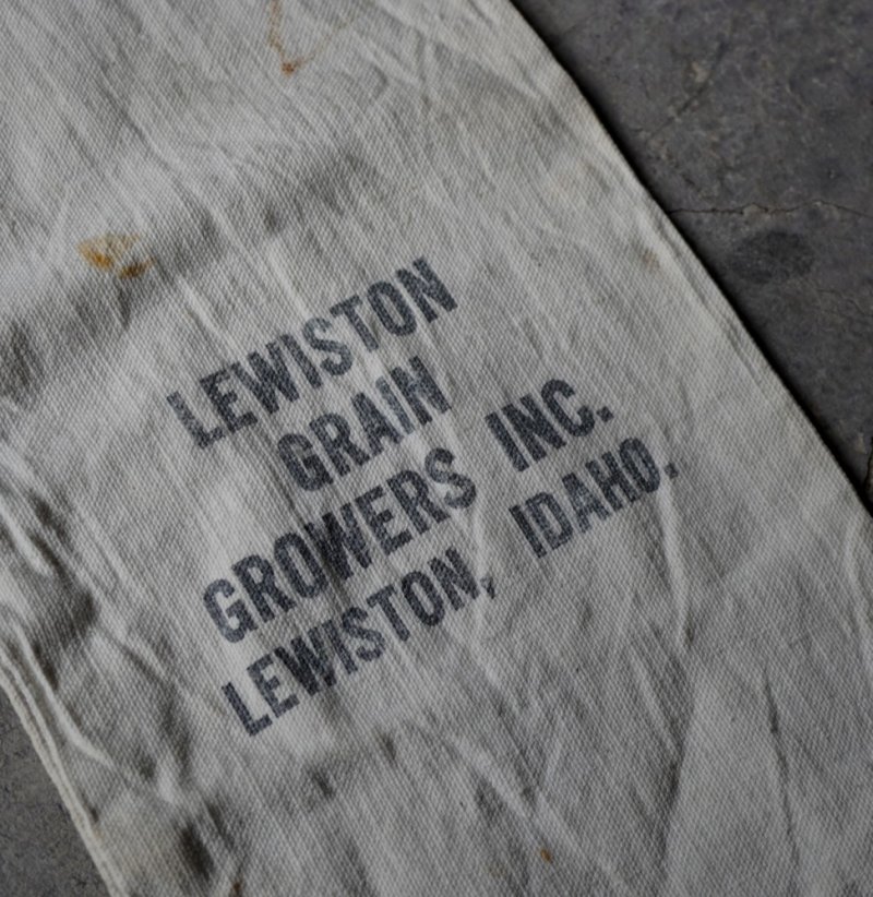 画像1: U.S.A. antique GRAIN BAG アメリカアンティーク 穀物袋 キャンバス地  バッグ 布袋 ヴィンテージ 1950-70's