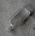 画像1: ENGLAND antique Boots Glass Bottle イギリスアンティーク 筆記体ロゴ【Boots】 ガラスボトル H12cm ガラス瓶 1920's (1)