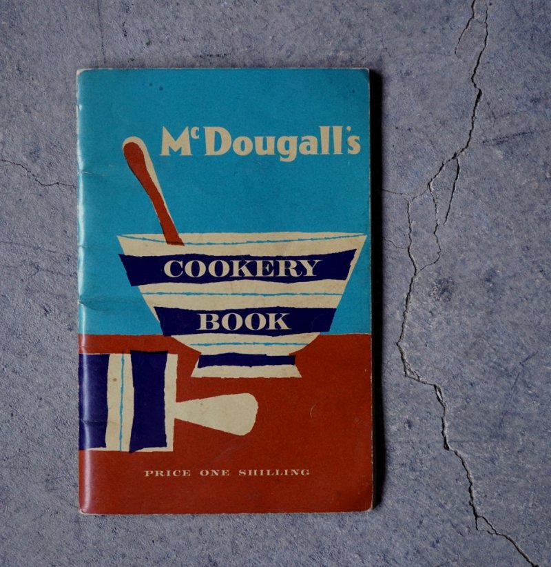 画像1: ENGLAND antique McDougall’s COOKERY BOOK イギリス アンティーク お菓子本 料理本 古書 洋書 ブック 1930-50's