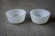 画像2: U.S.A. vintage  Fire-king Custard cups 2pcs アメリカヴィンテージ ファイヤーキング ホワイト  2個セット1960-70's (2)