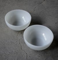 U.S.A. vintage  Fire-king Chili Bowls 2pcs アメリカヴィンテージ ファイヤーキング ホワイト チリボウル 2個セット1950-60's