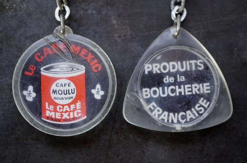 画像3: FRANCE antique FRENCH KEYRING 2pcs フランスヴィンテージ フレンチキーホルダー 2個SET 1960-70's 