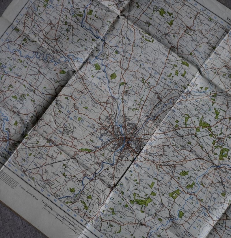 画像1: ENGLAND antique SECOND WAR REVISION MAP イギリスアンティーク マップ 地図 陸軍省発行 ヴィンテージ 1940-41's