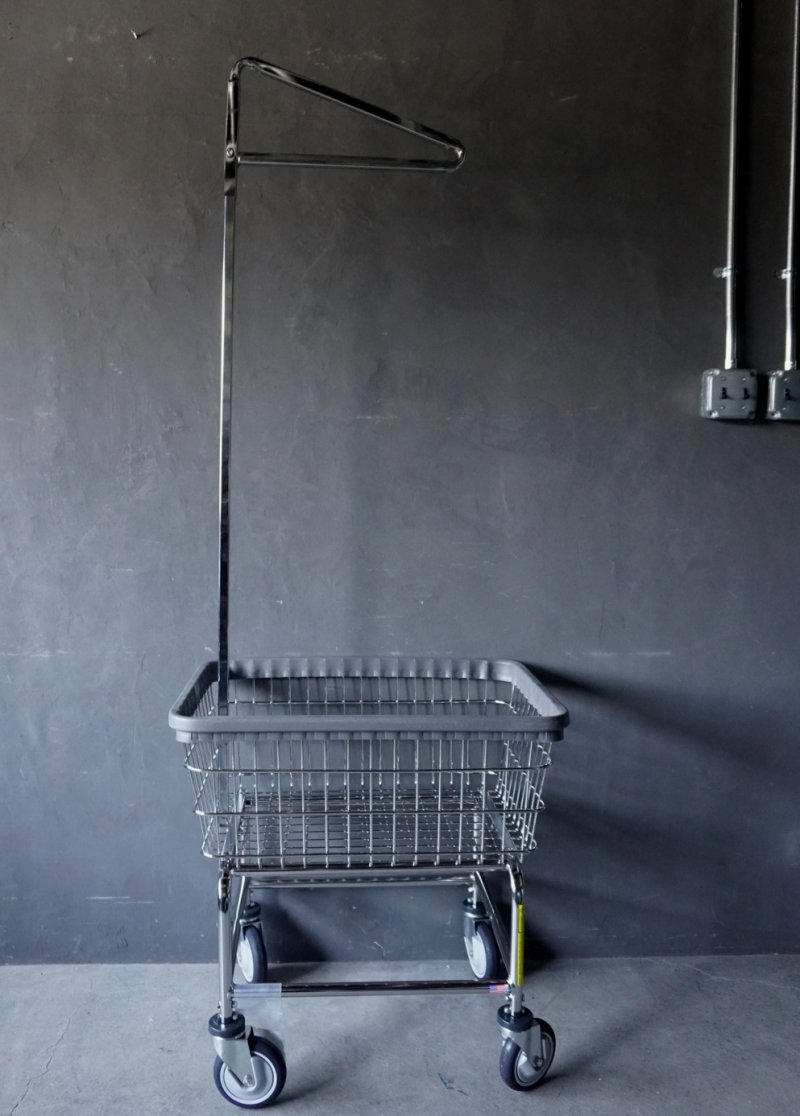 画像1: U.S.A. LAUNDRY CART  SINGLE POLE ランドリーカート シングルポール P.F.S.