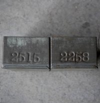 ENGLAND antique TEA TINS 2pcs イギリスアンティーク ナンバー入 紅茶缶 2個SET サンプル ティン缶 ブリキ缶 1920-30's 