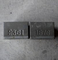 ENGLAND antique TEA TINS 2pcs イギリスアンティーク ナンバー入 紅茶缶 2個SET サンプル ティン缶 ブリキ缶 1920-30's 