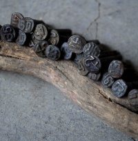SALE【40%OFF】U.S.A. antique Railroad Nails 20pcs アメリカアンティーク レールロード ナンバーネイル 鉄道釘 20本セット 釘 1940-50's