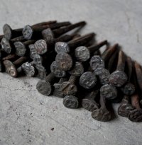 SALE【40%OFF】U.S.A. antique Railroad Nails 38pcs アメリカアンティーク レールロード ナンバーネイル 鉄道釘 38本セット 釘 1940-50's