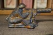 画像2:  US ARMY soldier sitting Barclay diecast 30-40's 