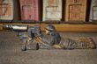 画像1: US ARMY soldier lying Barclay diecast 30-40's  (1)