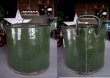 画像2: 【RARE】ENGLAND antique 渋いダークグリーン フラワー缶 FLOUR 1920's (2)