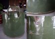 画像4: 【RARE】ENGLAND antique 渋いダークグリーン フラワー缶 FLOUR 1920's (4)