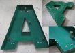 画像2: FRANCE antique 大きなアルファベット レターサイン 【A】（H48.5cm） 1970's (2)