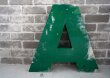 画像4: FRANCE antique 大きなアルファベット レターサイン 【A】（H48.5cm） 1970's (4)