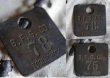 画像2: U.S.A. antique ロゴ入り ナンバータグ ナンバープレート 　ブラス 真鍮 1930－50's  (2)