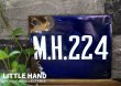 画像1: USA antique ホーロー ナンバープレート  サインプレート【224】1930-50's (1)