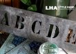 画像1: FRANCE antique 渋い ステンシルプレート ABCDE アルファベット 1930-40's (1)