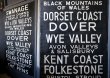 画像2: ENGLAND antique BUS ROLL SIGN 1964's バスサイン H155.6cm 行先回転案内標示 バスロールサイン　 (2)