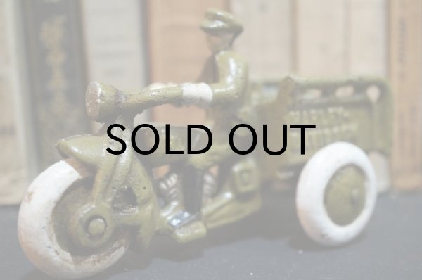 画像1: Harley-Davidson Servi-car　cast iron toy  (1)