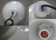 画像4: FRANCE antique ホーローランプシェード WHITE 器具セット付き 35cm 1930-50's   (4)