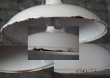 画像3: FRANCE antique ホーローランプシェード WHITE 器具セット付き 28cm 1930-50's   (3)