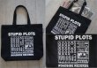 画像3: LHA 底マチ付き トートバッグ　STUPID PLOTS (3)