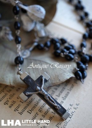 画像: ITALY antique 素敵なロザリオ 十字架 1950－60's  
