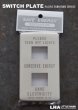 画像1: 【P.F.S.】 PACIFIC FURNITURE SERVICE SWITCH PLATE パシフィックファニチャーサービス スイッチプレート 2口 (1)