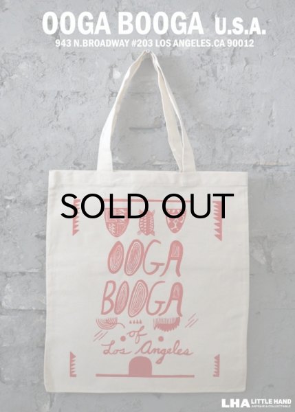 画像1: 【アメリカ直輸入・日本未発売】LA【Ooga Booga】TOTE BAG ウーガブーガ トートバッグ Cherry Red (1)
