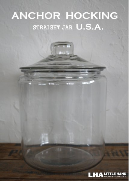 画像1: 【10％OFF】U.S.A. ANCHOR HOCKING アンカーホッキング　ストレートジャー [M］ (1)