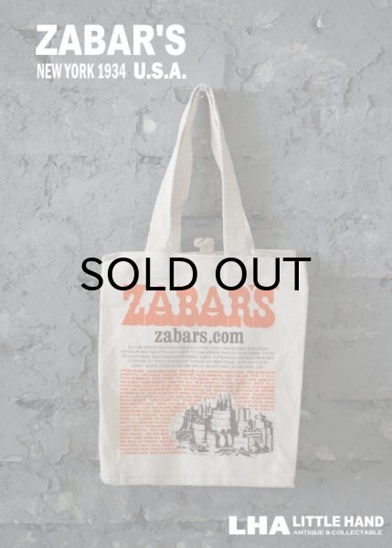画像1: 【アメリカ直輸入・日本未発売】NY【ZABAR'S】TOTE BAG ゼイバーズ トートバッグ ［S］ (1)