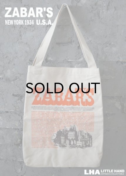 画像1: 【アメリカ直輸入・日本未発売】NY【ZABAR'S】TOTE BAG ゼイバーズ トートバッグ ［L］ (1)