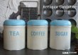 画像2: ENGLAND antique  WORCESTER WARE アルミ キャニスター 缶 COFFEE・SUGAR・TEA [3SET] 1950's