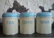 画像3: ENGLAND antique  WORCESTER WARE アルミ キャニスター 缶 COFFEE・SUGAR・TEA [3SET] 1950's (3)