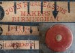 画像3: ENGLAND antique レザーケース テープ メジャー 巻尺 100FT 1900-30's (3)