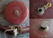 画像2: ENGLAND antique レザーケース テープ メジャー 巻尺 100FT 1900-30's (2)