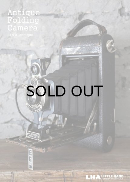 画像1: U.S.A. antique KODAK JR. FOLDING CAMERA コダック ジュニア フォールディング カメラ 蛇腹式 1910-13's (1)
