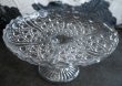 画像3: ENGLAND antique CAKE STAND 優雅で美しい ガラス ケーキスタンド 1930-40's (3)