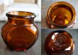 画像3: ENGLAND antique MARMITE 4oz ガラスボトル H6.4cm アンバーガラスボトル 瓶 1920's (3)