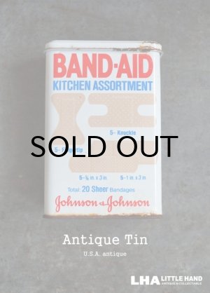 画像: USA antique ジョンソン&ジョンソン BAND-AID バンドエイド缶 1982's 