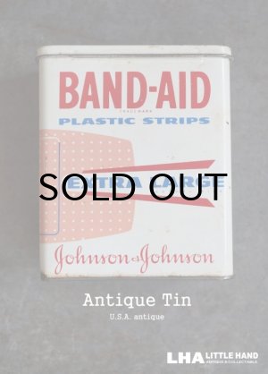 画像: USA antique ジョンソン&ジョンソン BAND-AID バンドエイド缶 1970-90's 